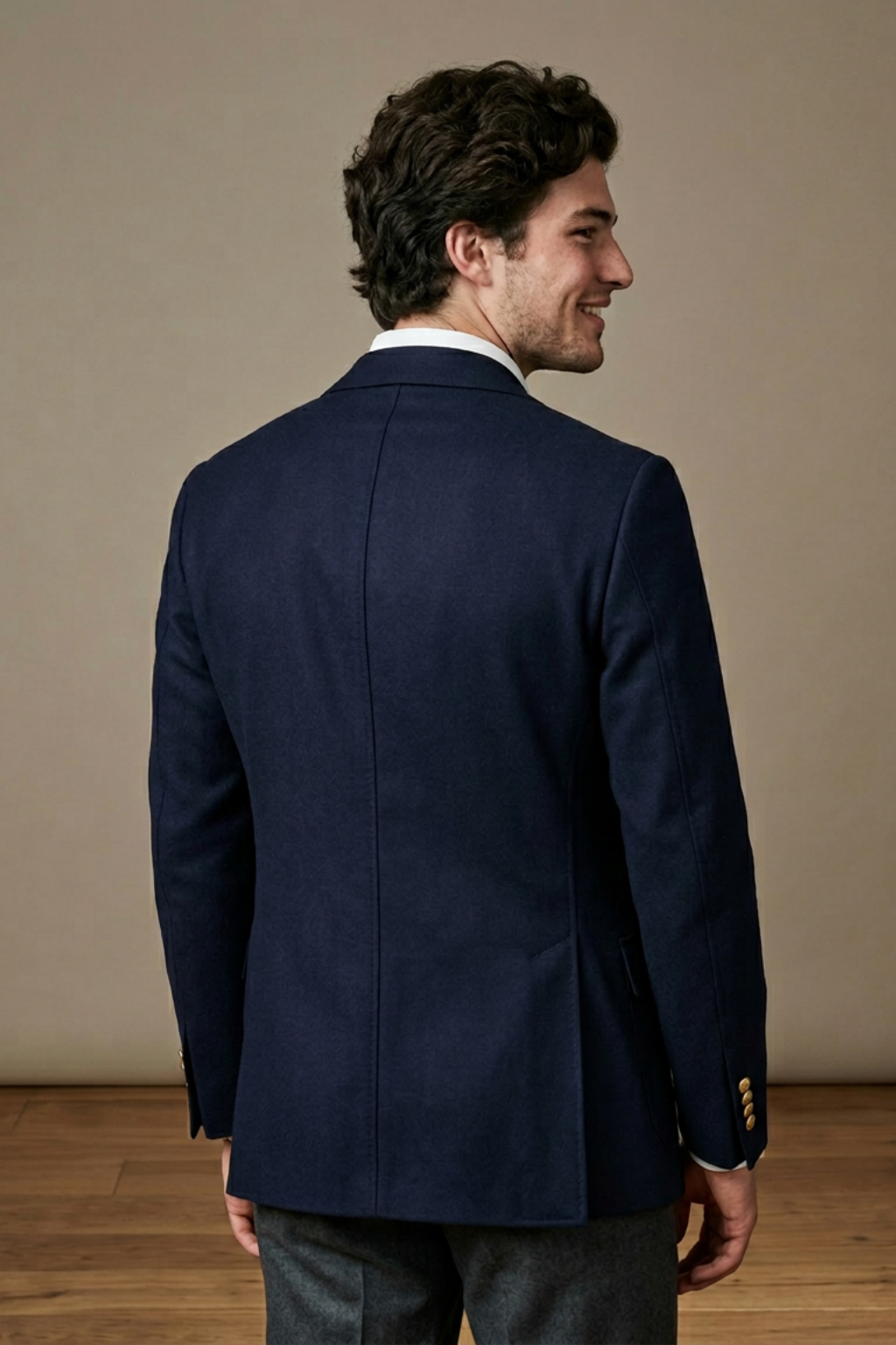 Classic Ivy League Navy Fraternity Blazer – Timeless Campus Style