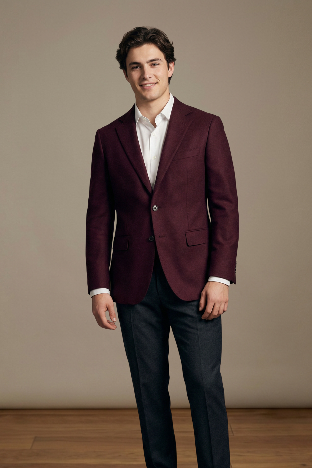 Burgundy Ivy League Fraternity Blazer