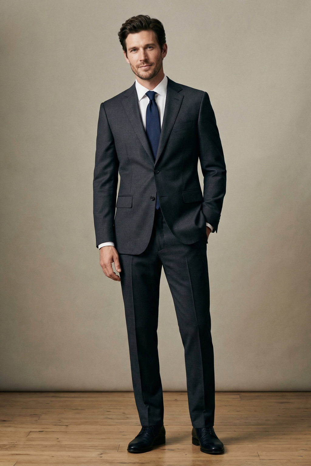 Charcoal Grey Business Suit for Tall Men – Modern Executive Fit