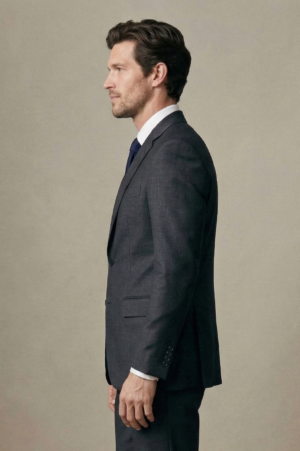Charcoal Grey Business Suit for Tall Men – Modern Executive Fit