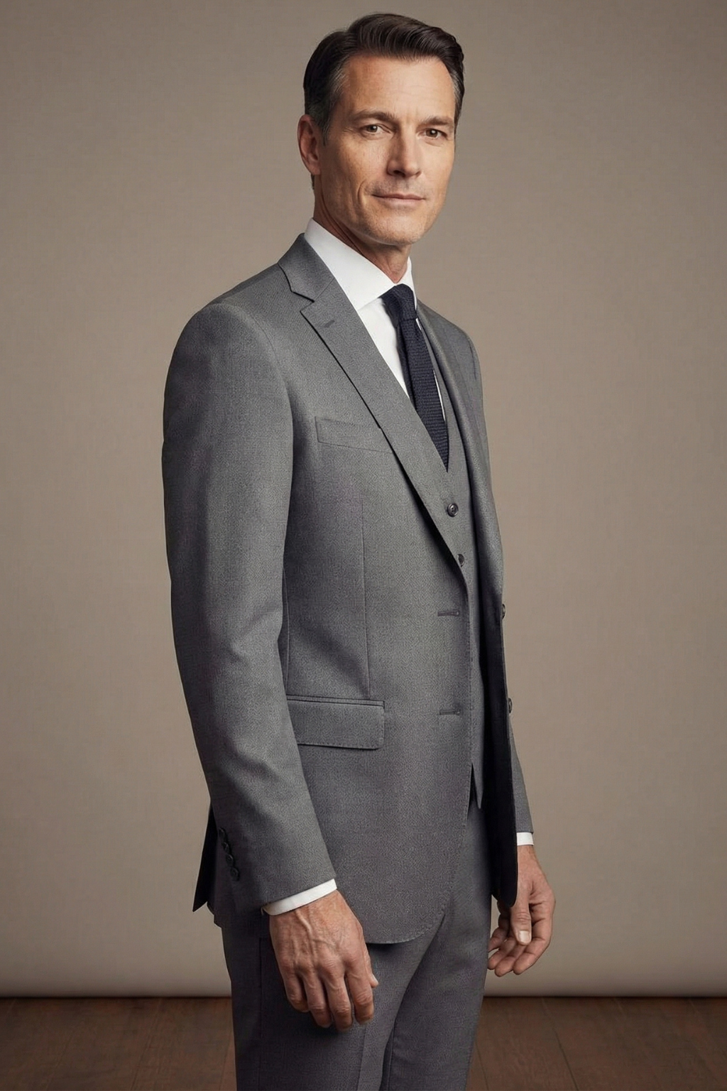 Titan Gray 100% Wool Suit