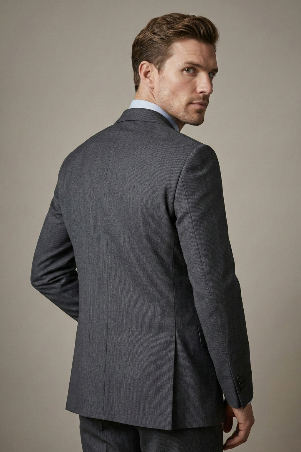 Graphite Striped Suit
