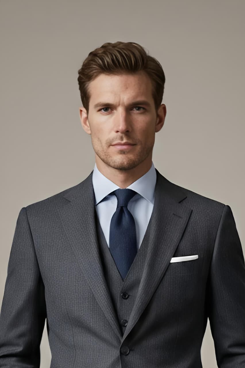 Graphite Striped Suit