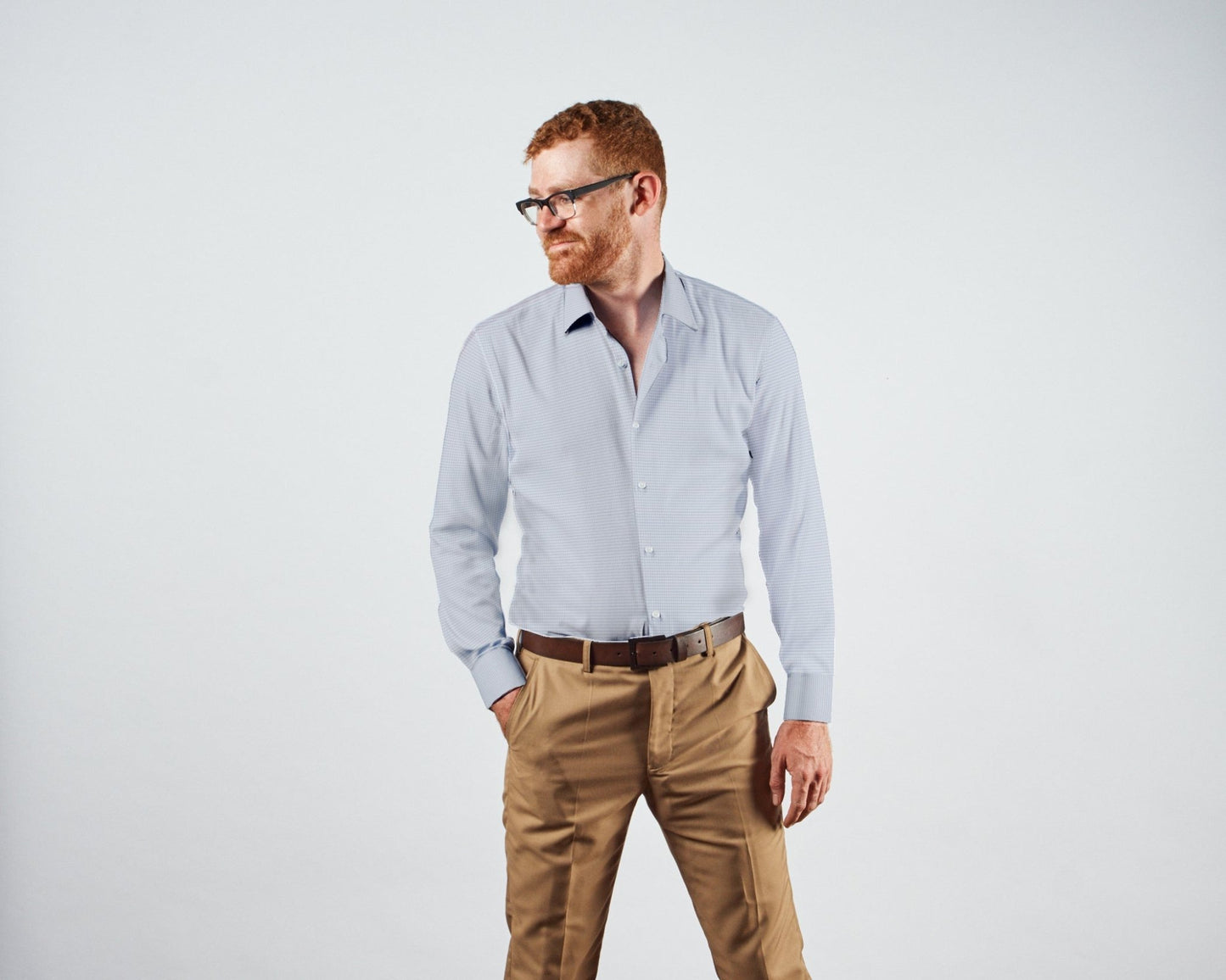 Dress Shirt - Azure Micro Check - TRIO