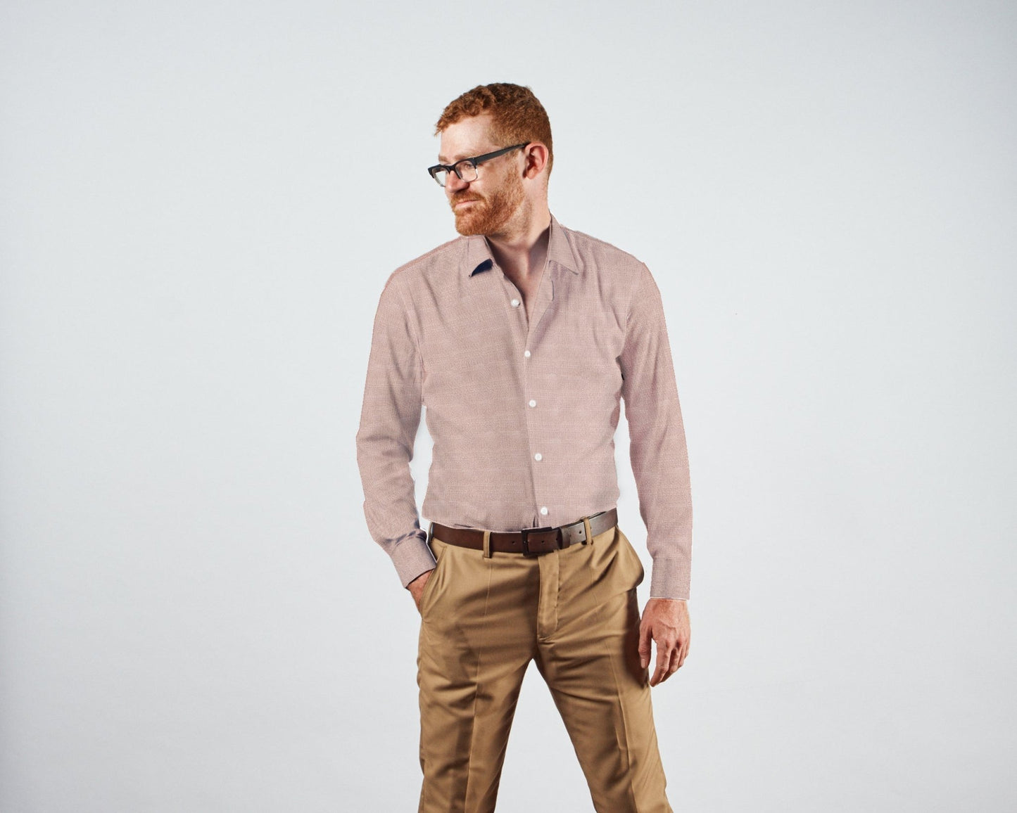 Dress Shirt - Ember Linen Weave - TRIO