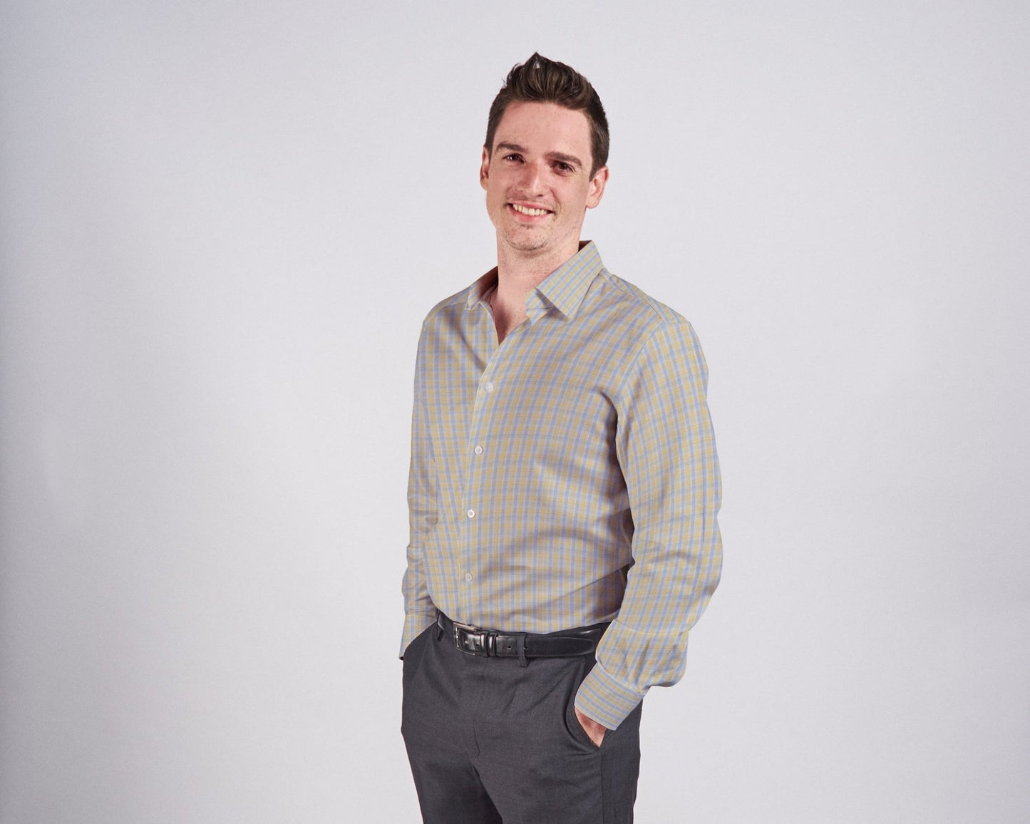 Dress Shirt - Golden Crest Check - TRIO