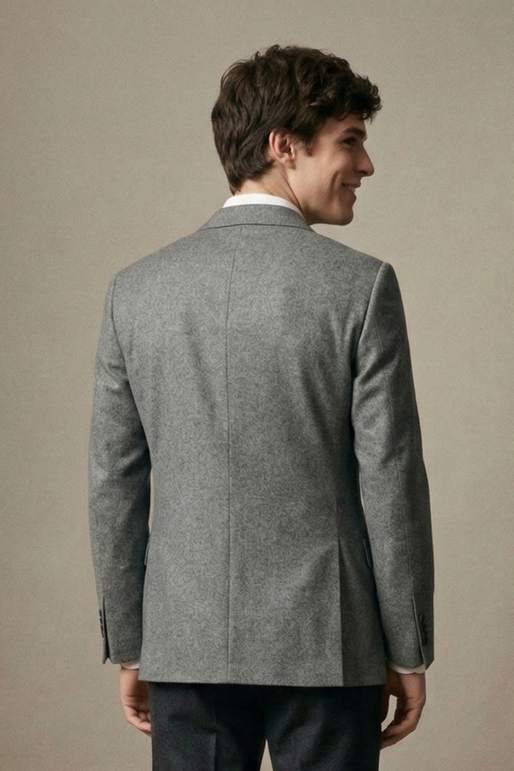 Preppy College Grey Fraternity Blazer – Modern Campus Style