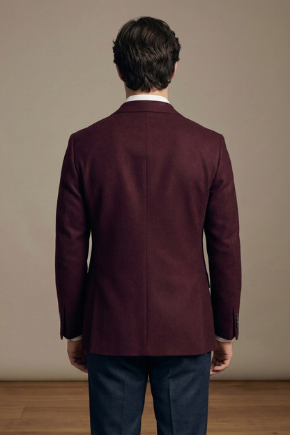 Burgundy Ivy League Fraternity Blazer