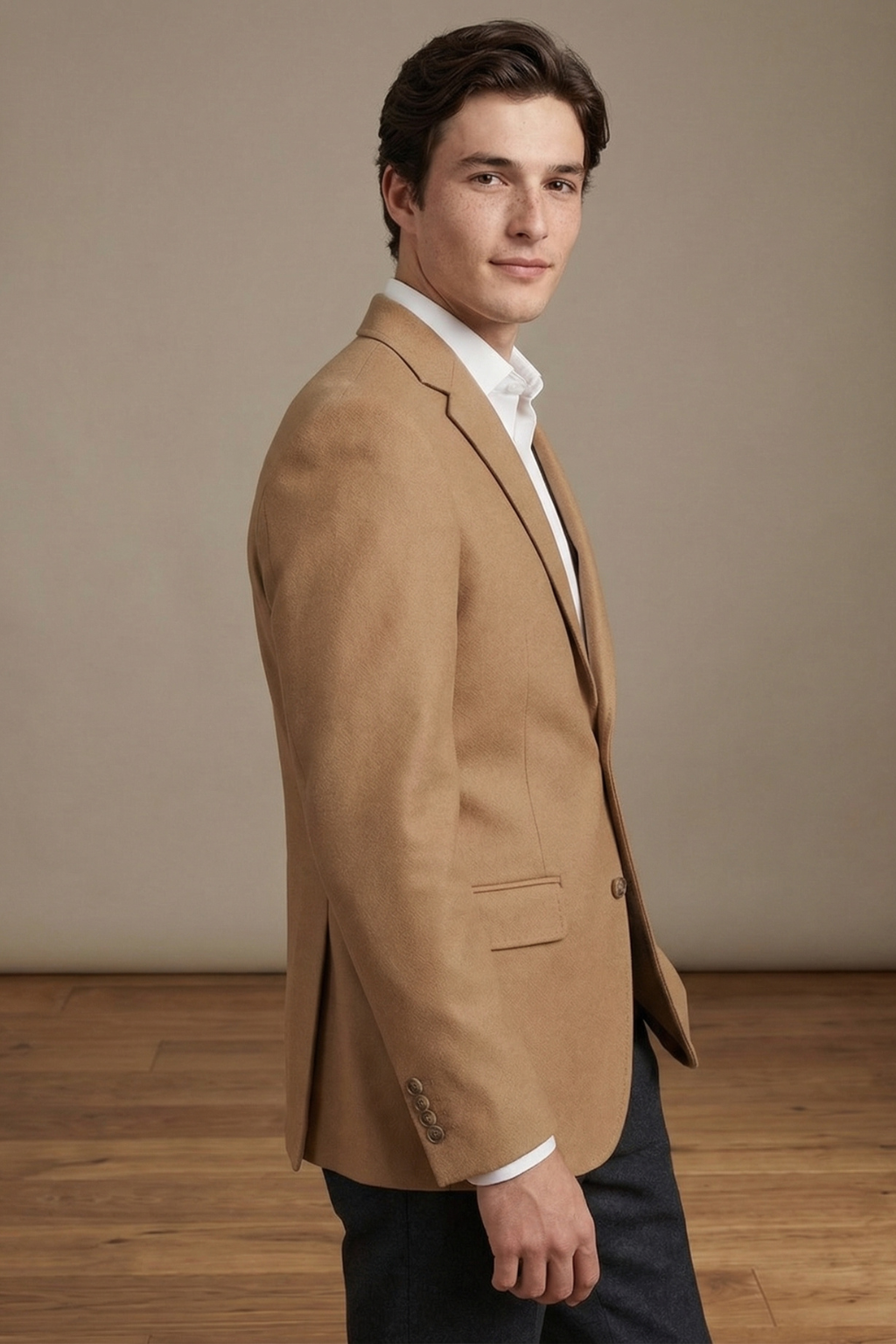 Camel Ivy League Fraternity Blazer