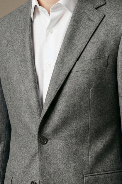 Preppy College Grey Fraternity Blazer – Modern Campus Style