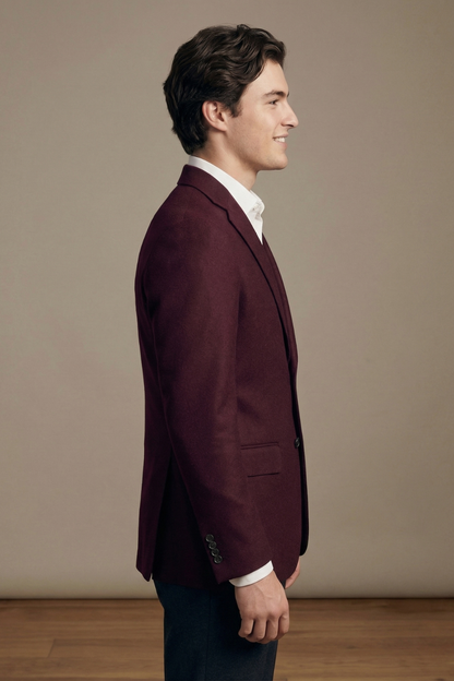 Burgundy Ivy League Fraternity Blazer