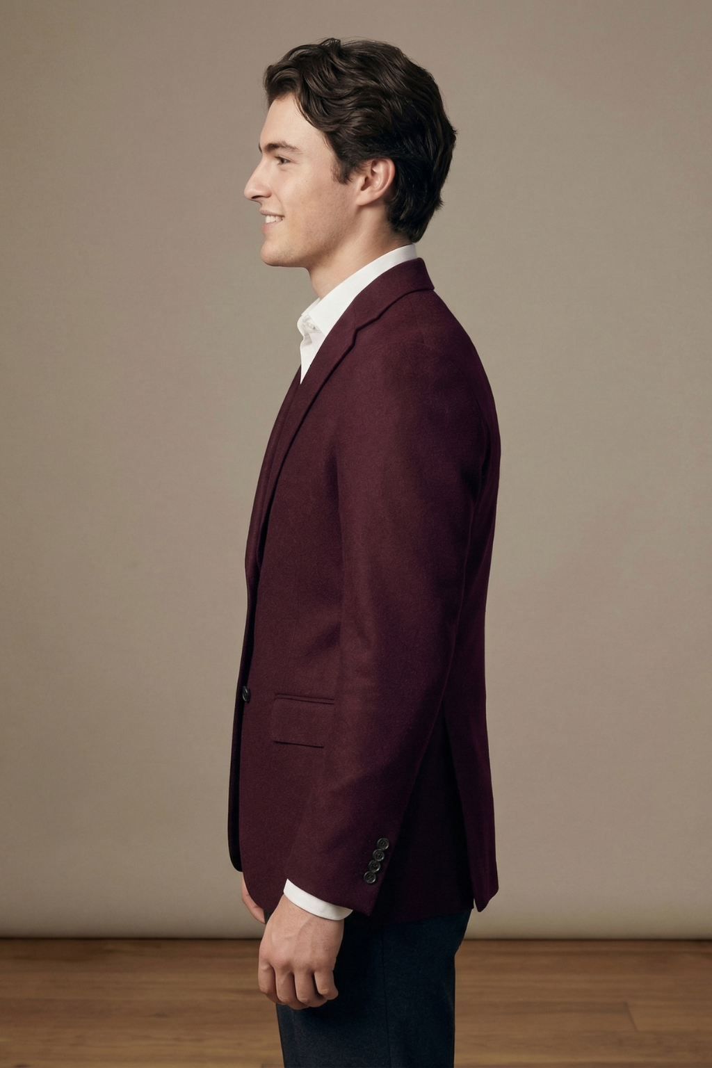 Burgundy Ivy League Fraternity Blazer