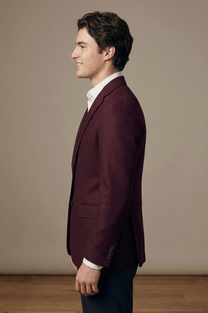 Burgundy Ivy League Fraternity Blazer