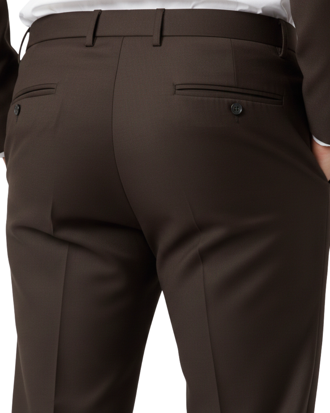 Dress Pant - Solid Dark Brown