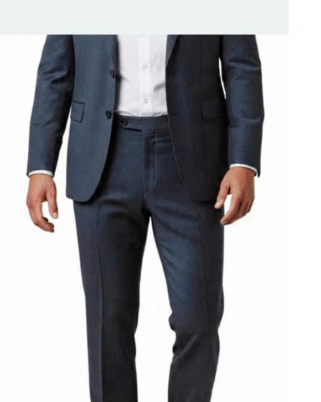Dress Pant - Charcoal Blue Windowpane