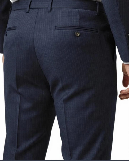 Dress Pant - Charcoal Blue Windowpane