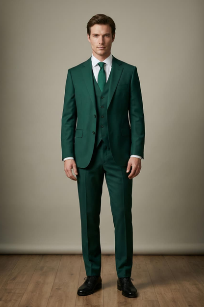 Emerald Dark Green Suit