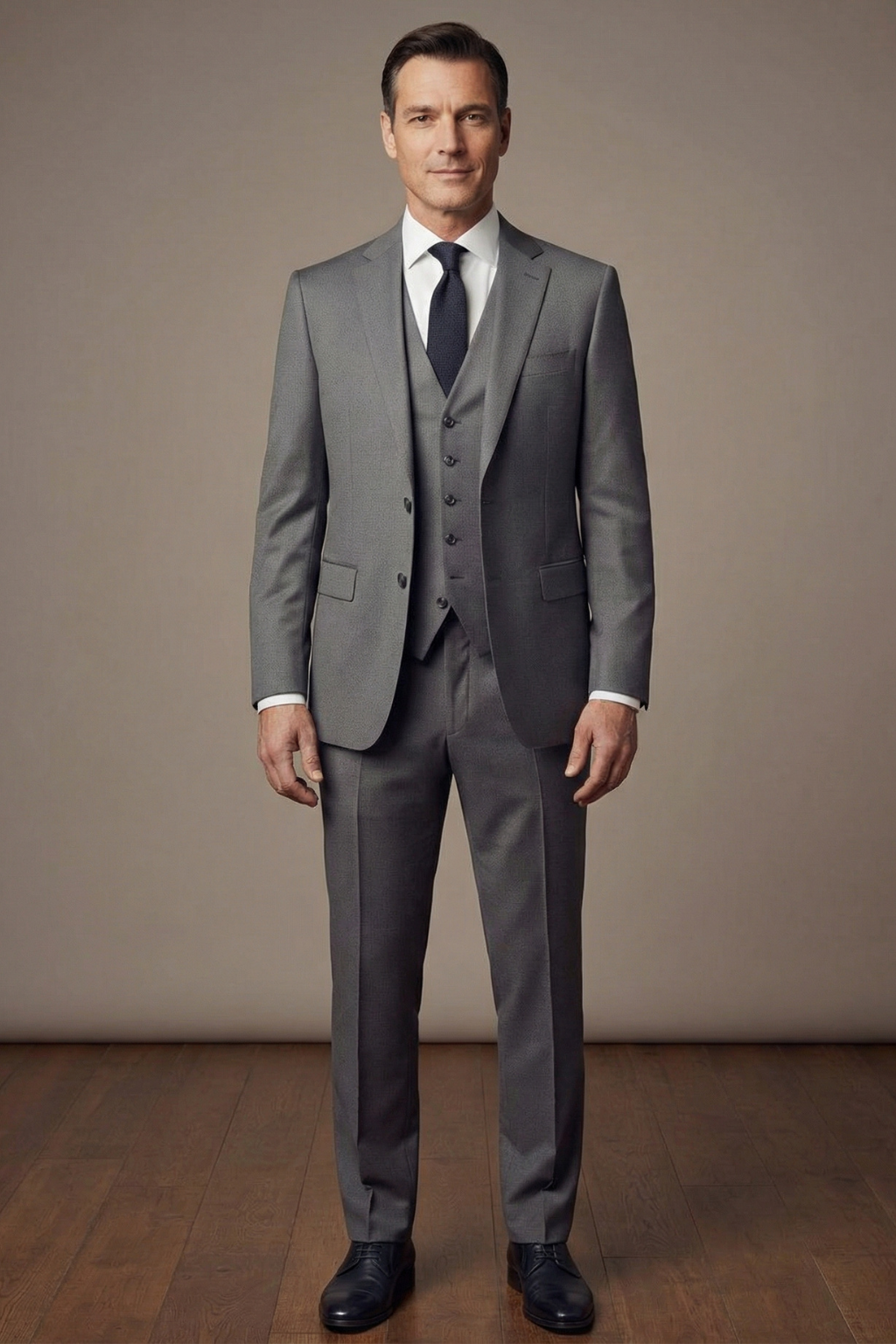 Titan Gray 100% Wool Suit