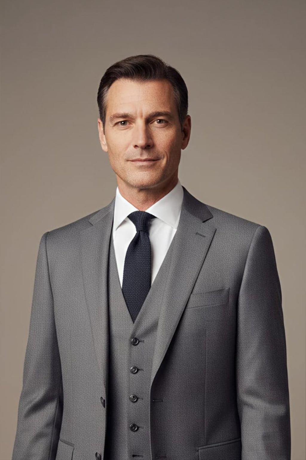 Titan Gray 100% Wool Suit