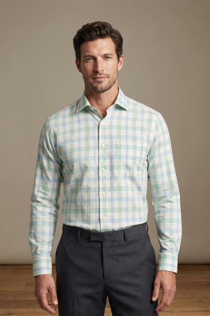 Verdant Blue Check