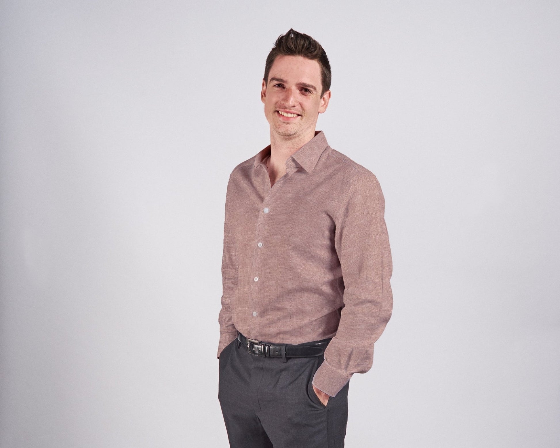 Dress Shirt - Ember Linen Weave - TRIO
