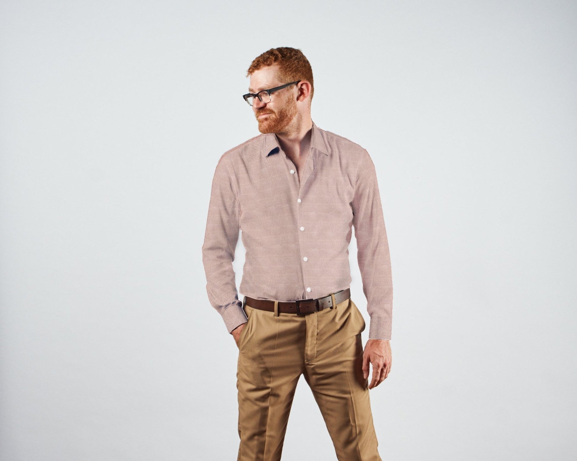 Dress Shirt - Ember Linen Weave - TRIO