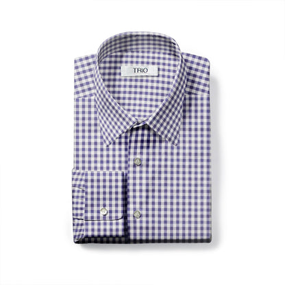 Dress Shirt - Royal Gingham - TRIO