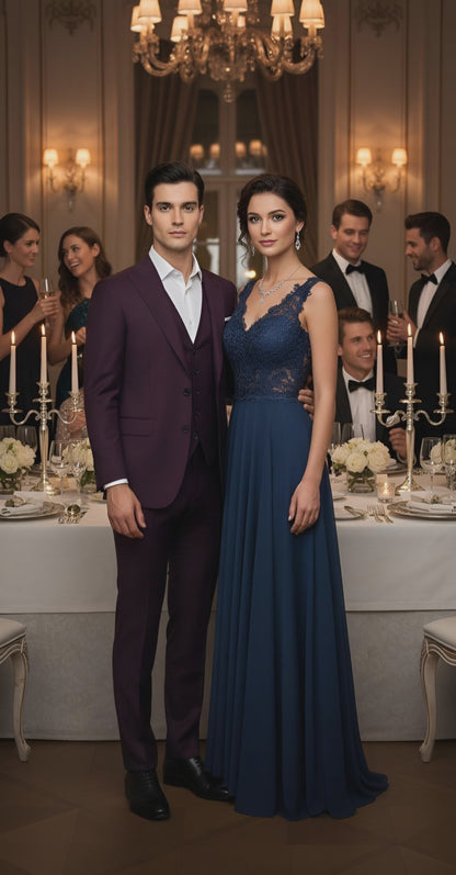 Prestige Dark Royal Purple Suit